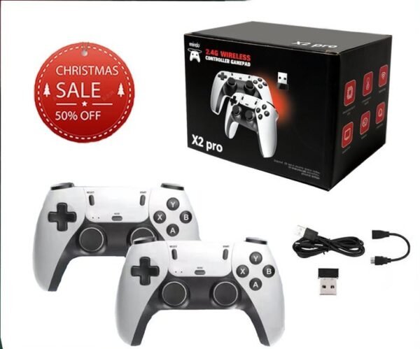Wireless Game Console with HDMI Output – Includes 2 Controllers & Accessories - Image 5